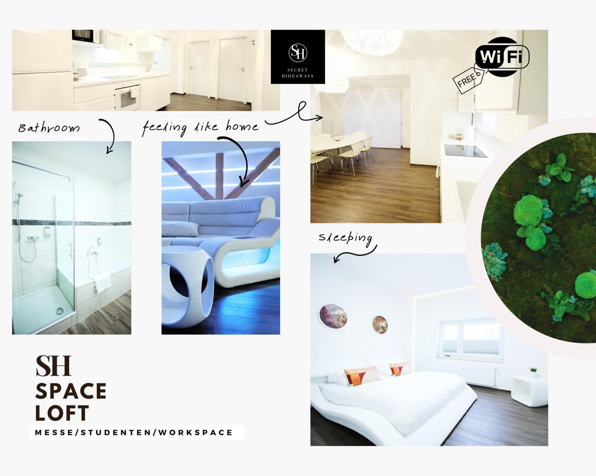 Secret Hideaways Space Loft Wohndesign Auf 2 Etagen L 450M Bis Uni Дуйсбург Екстериор снимка
